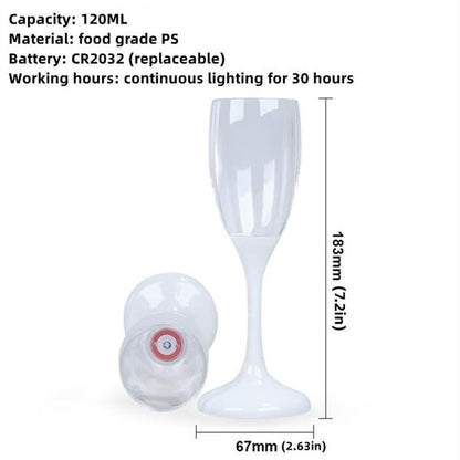 Sparkling Champagne glass.