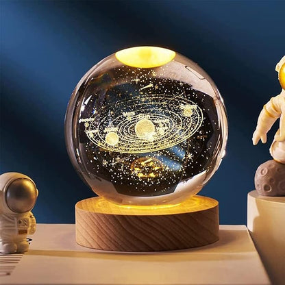 Crystal ball night lamp