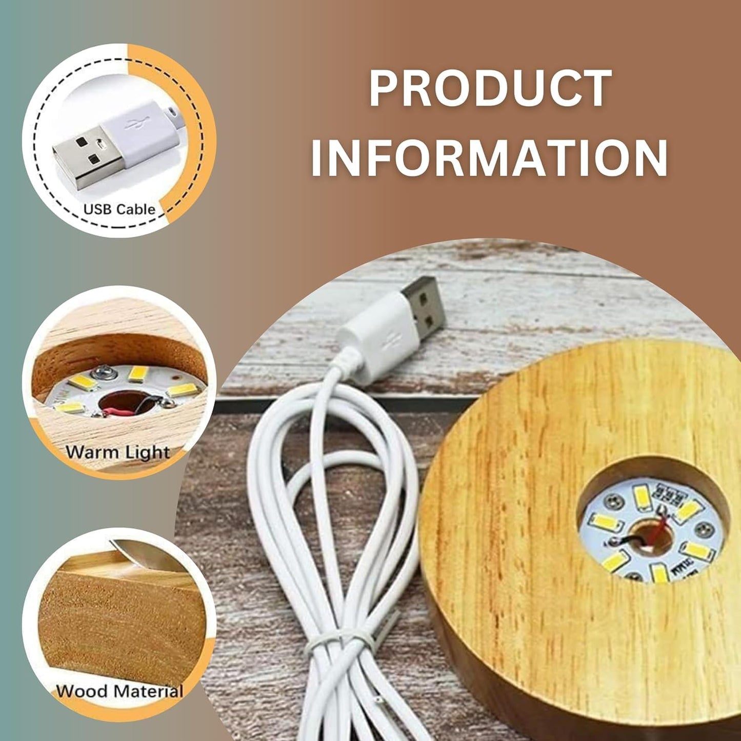 Crystal ball night lamp