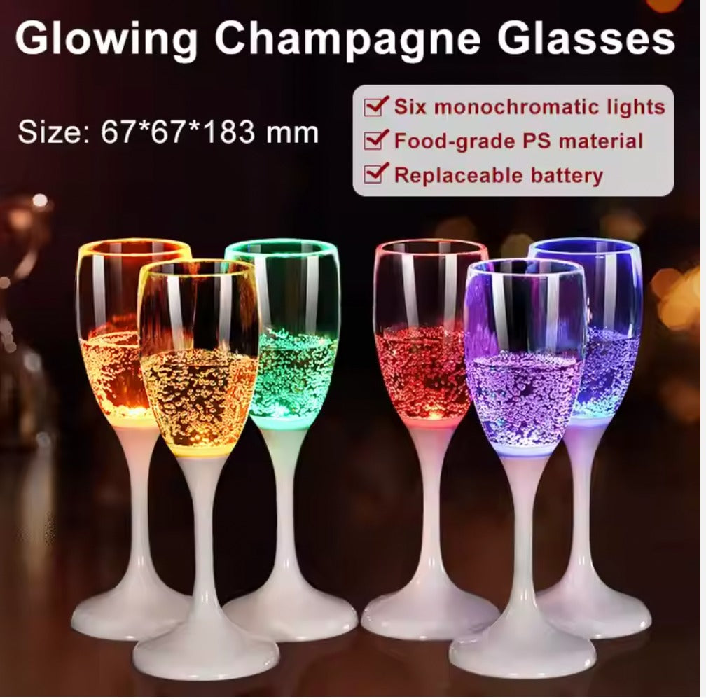 Sparkling Champagne glass.