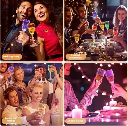 Sparkling Champagne glass.